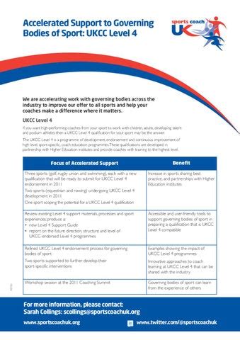 level 4 sports coaching qualification